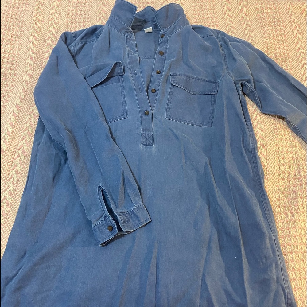 Dark Wash Shirt Dress
